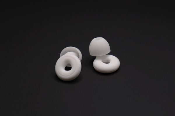 Beautiful white festival earplugs